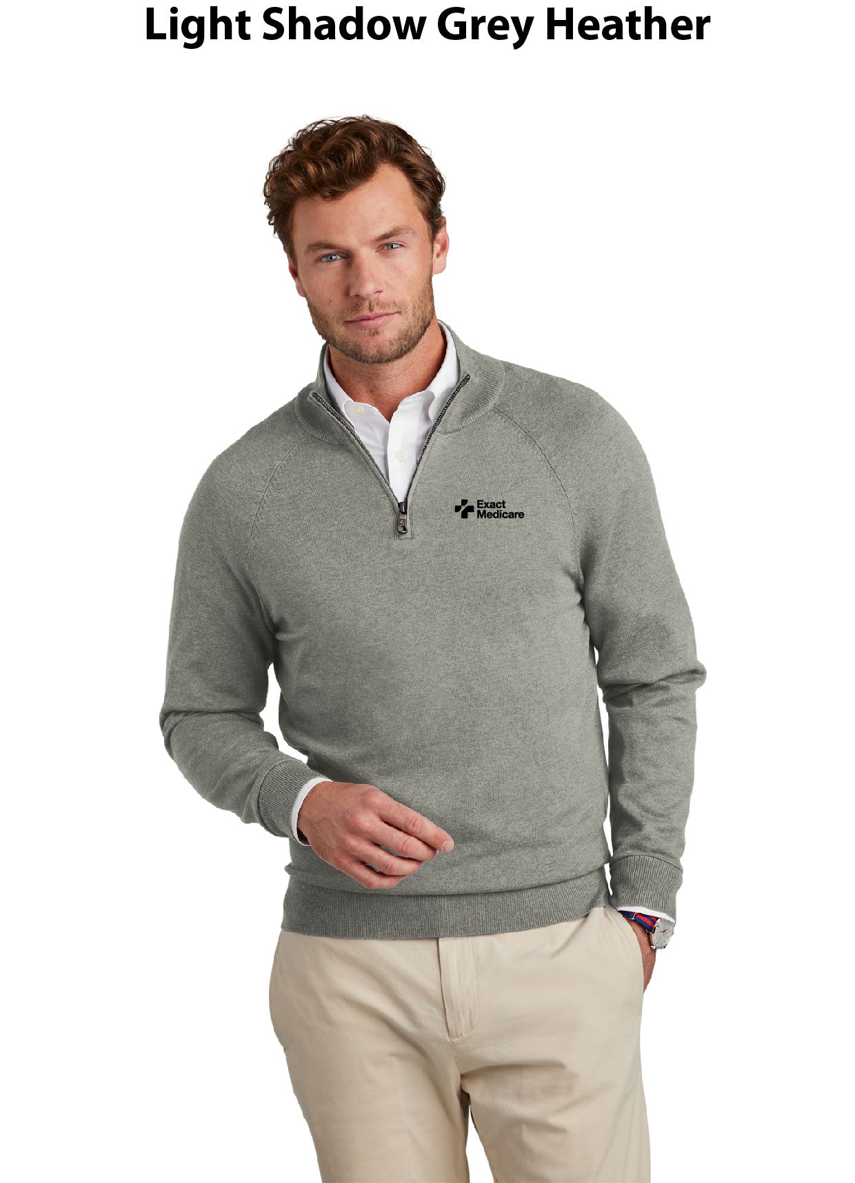 Brooks Brothers Cotton Stretch 1/4-Zip Sweater