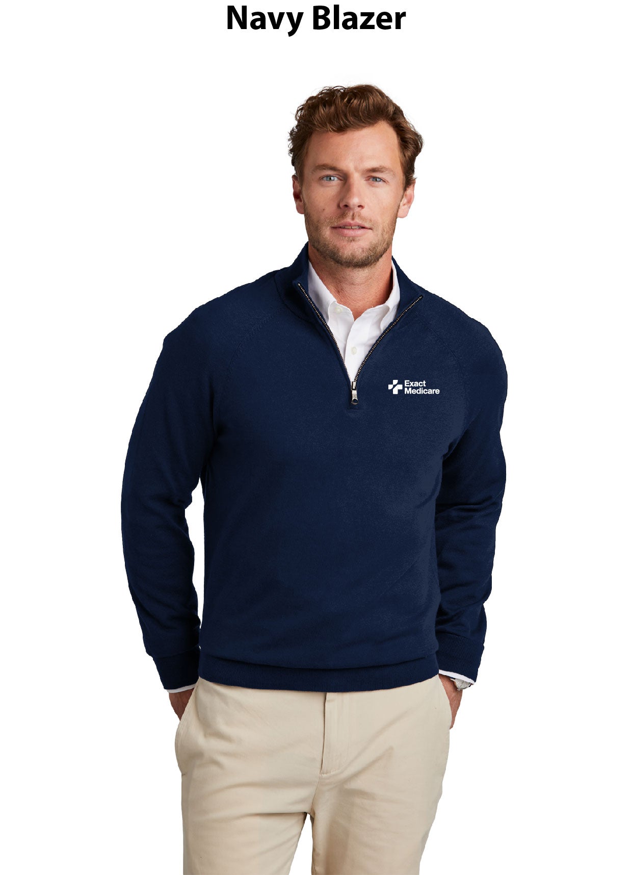Brooks Brothers Cotton Stretch 1/4-Zip Sweater