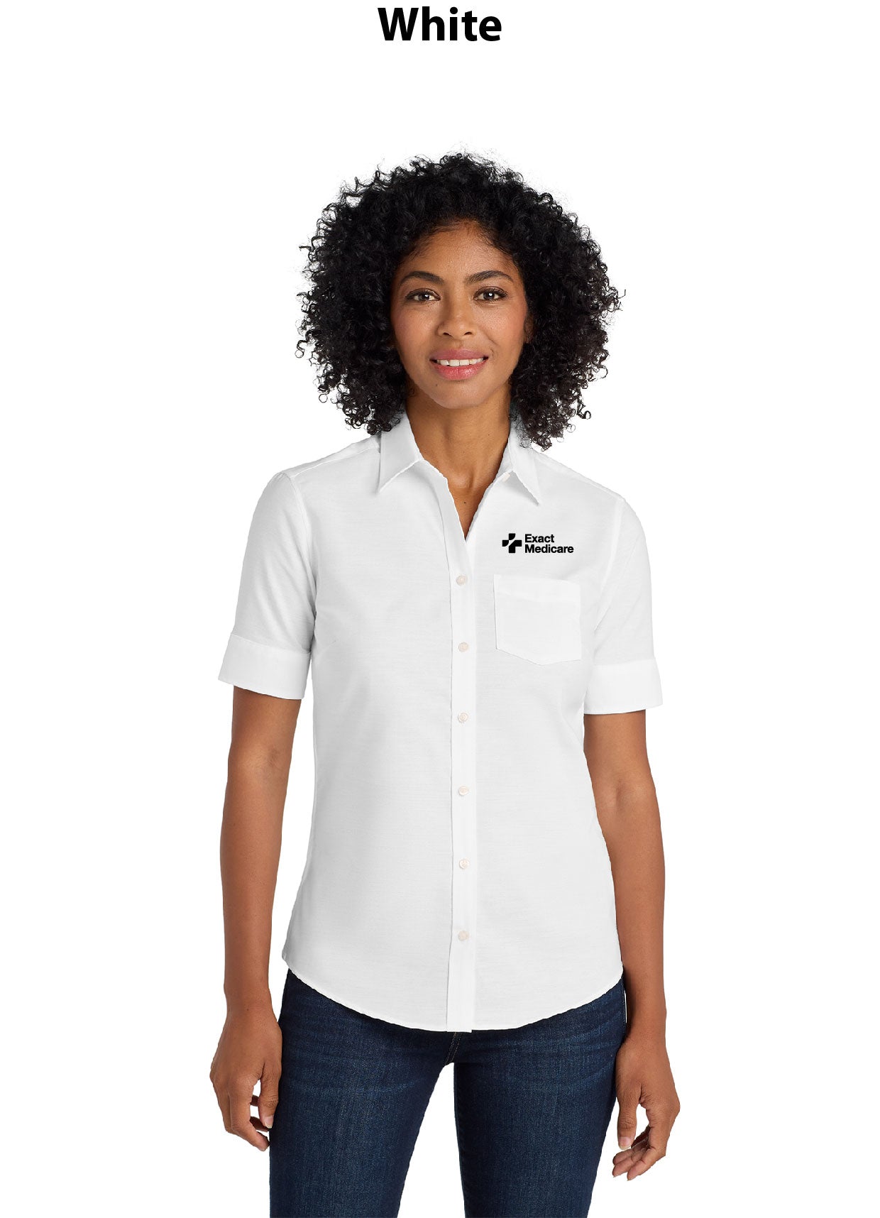 Port Authority Women's Short Sleeve SuperPro Oxford Shirt
