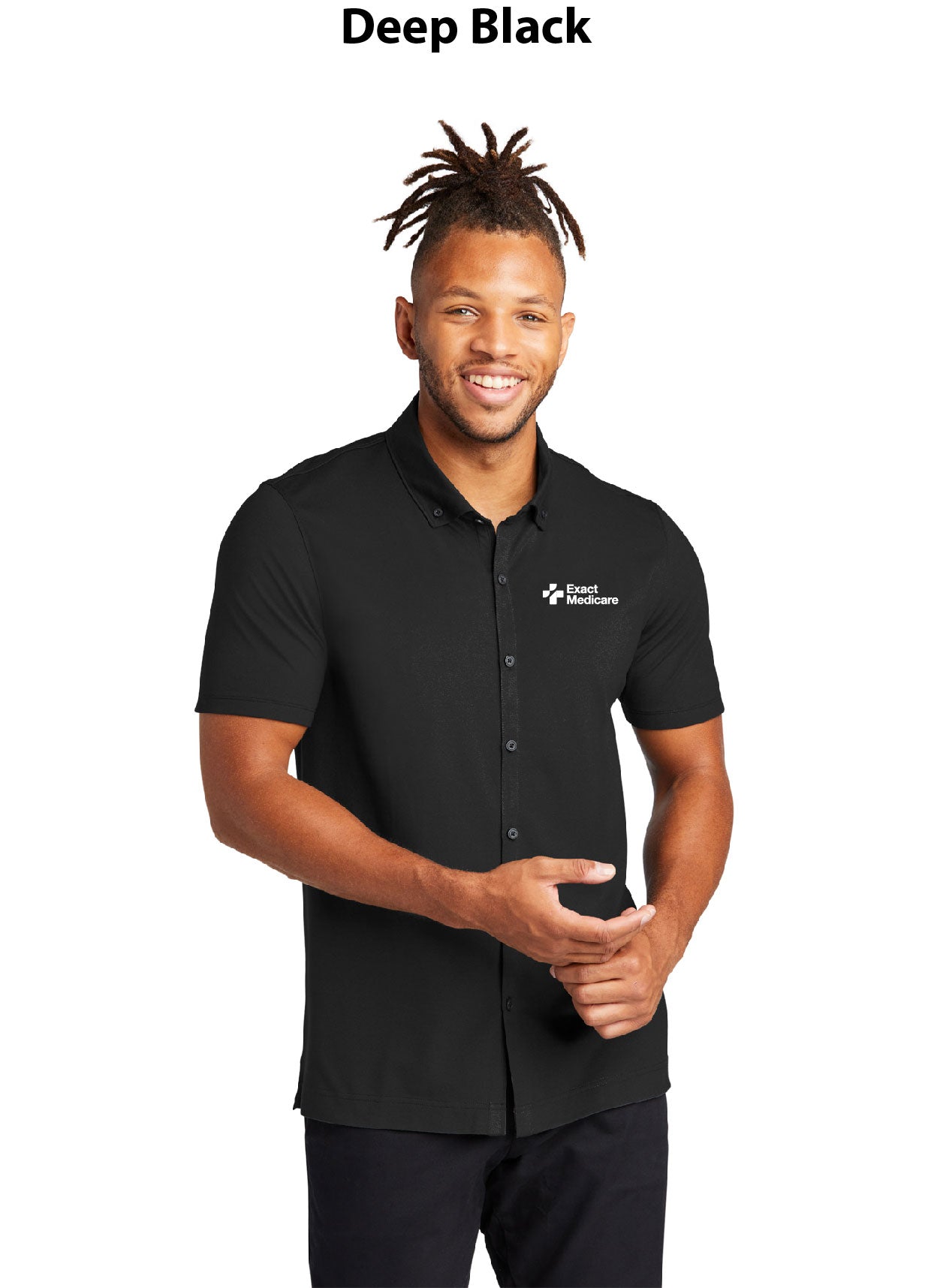 Mercer+Mettle Stretch Pique Full-Button Polo