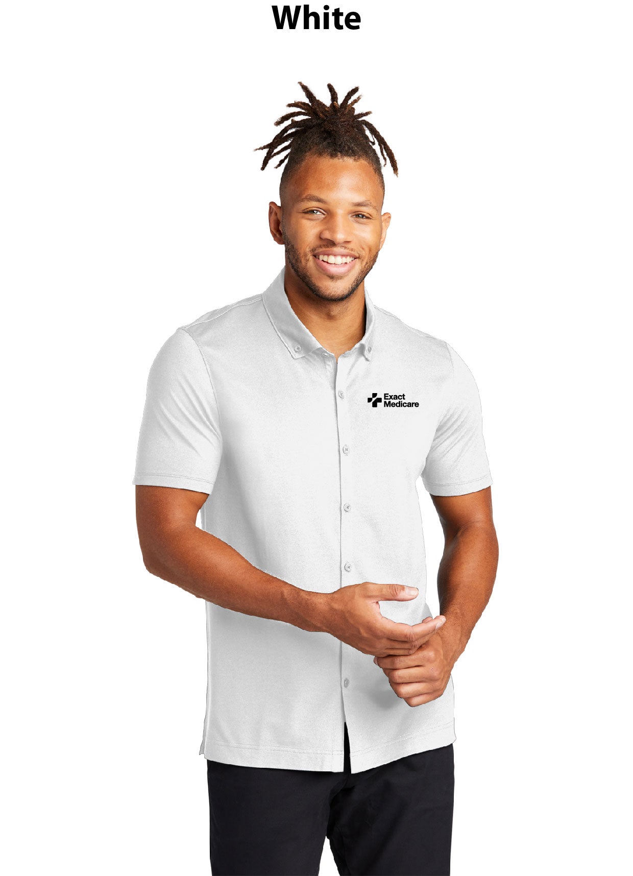 Mercer+Mettle Stretch Pique Full-Button Polo