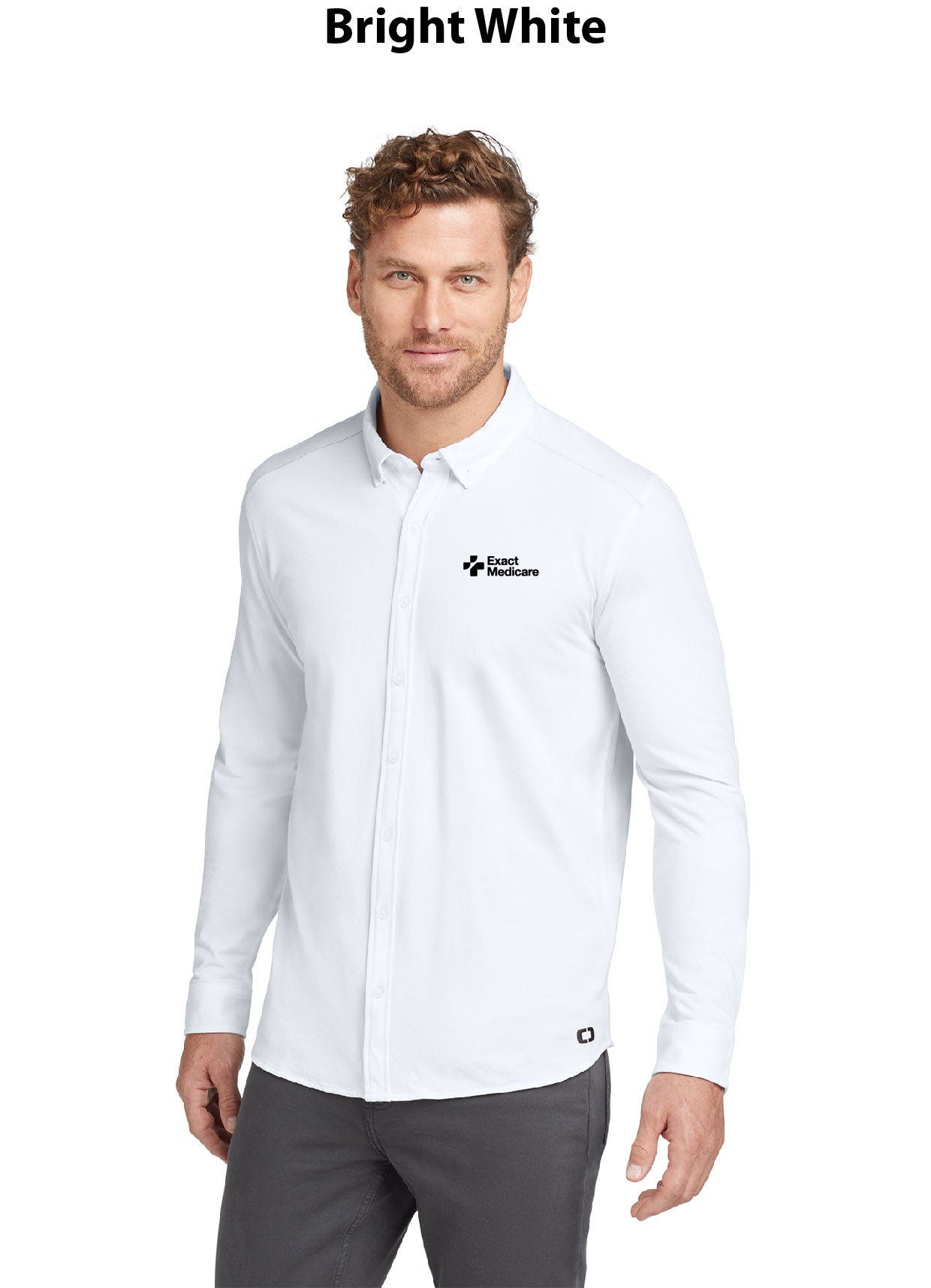 OGIO Code Stretch Long Sleeve Button-Up